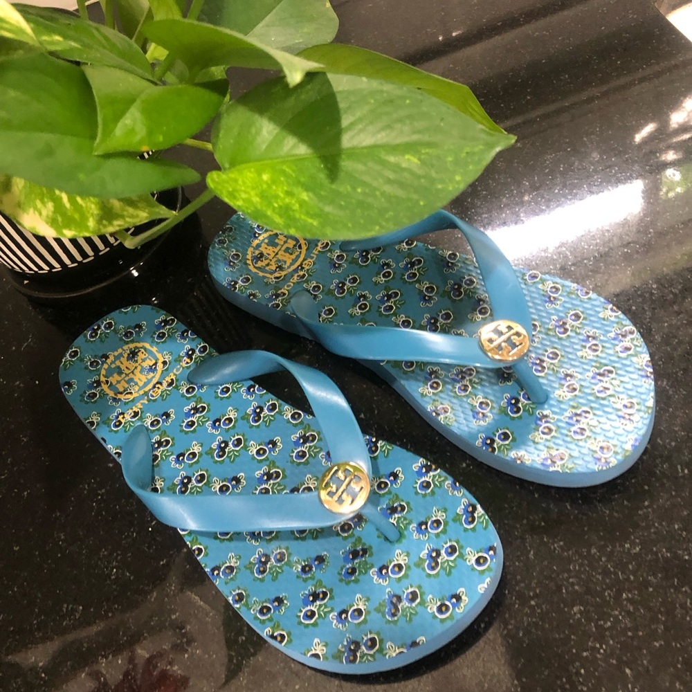 Tory Burch Blue Flip Flops❗️